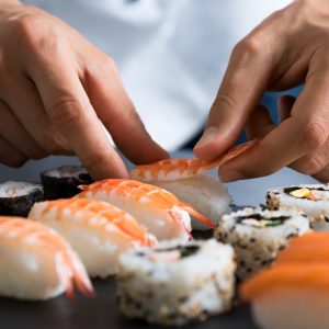 How to Make Sushi rolls, Nigiri Sushi & Sashimi Presentation